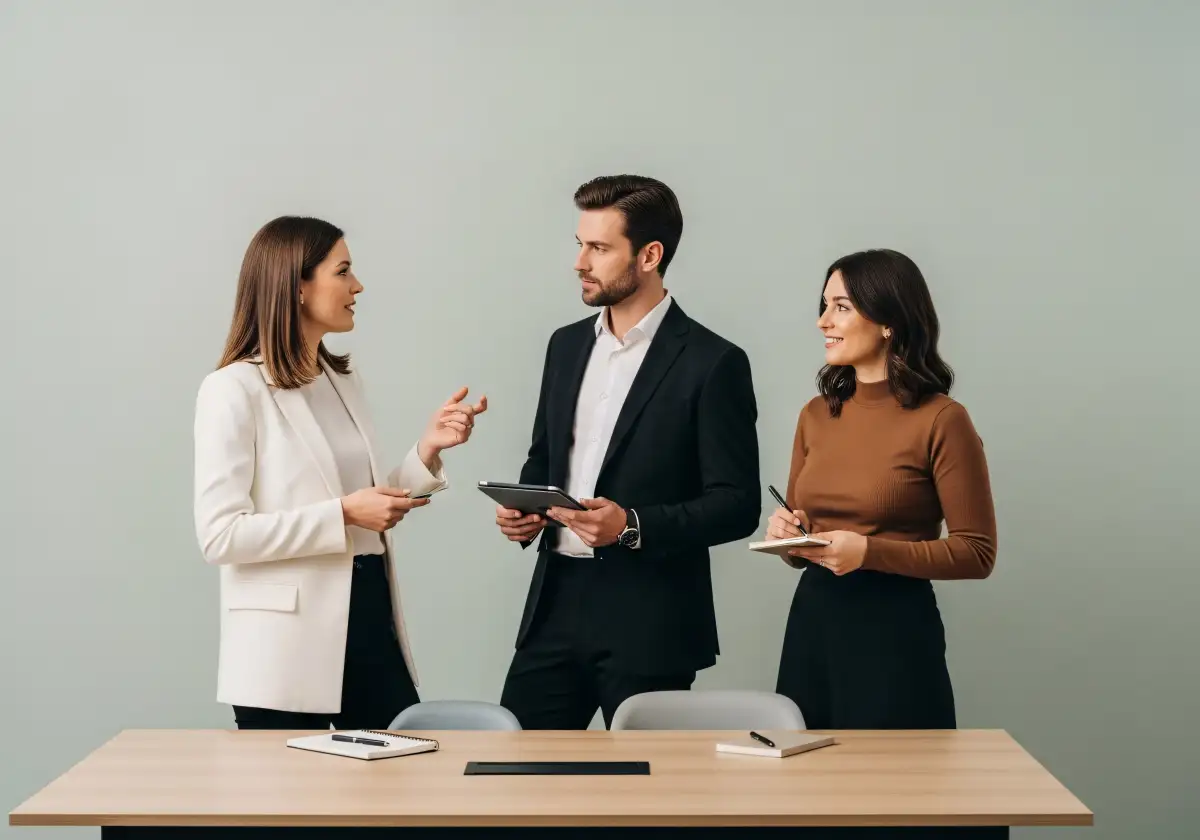Meeting zur Liquiditätsplanung im Industrieunternehmen